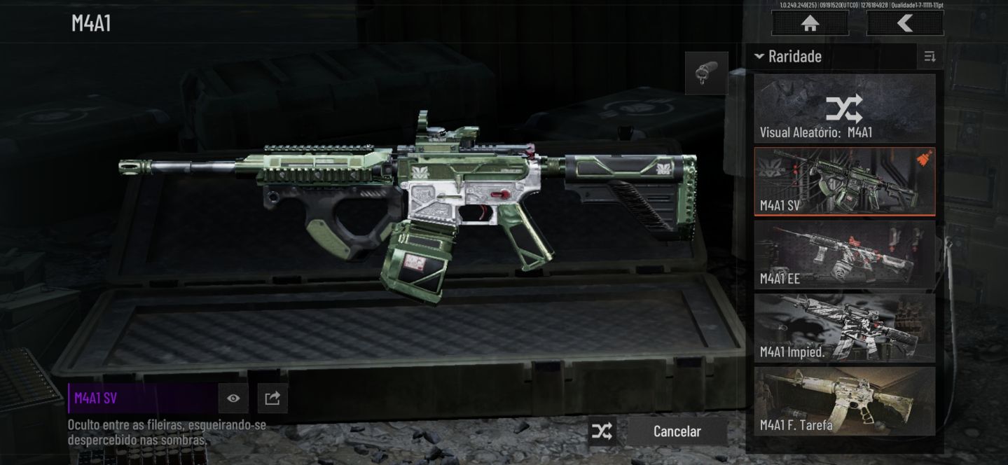 Skins de arma de personagem melhor