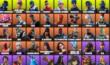 CONTA FORTNITE COM 122 SKINS RARAS, LARA CROFT