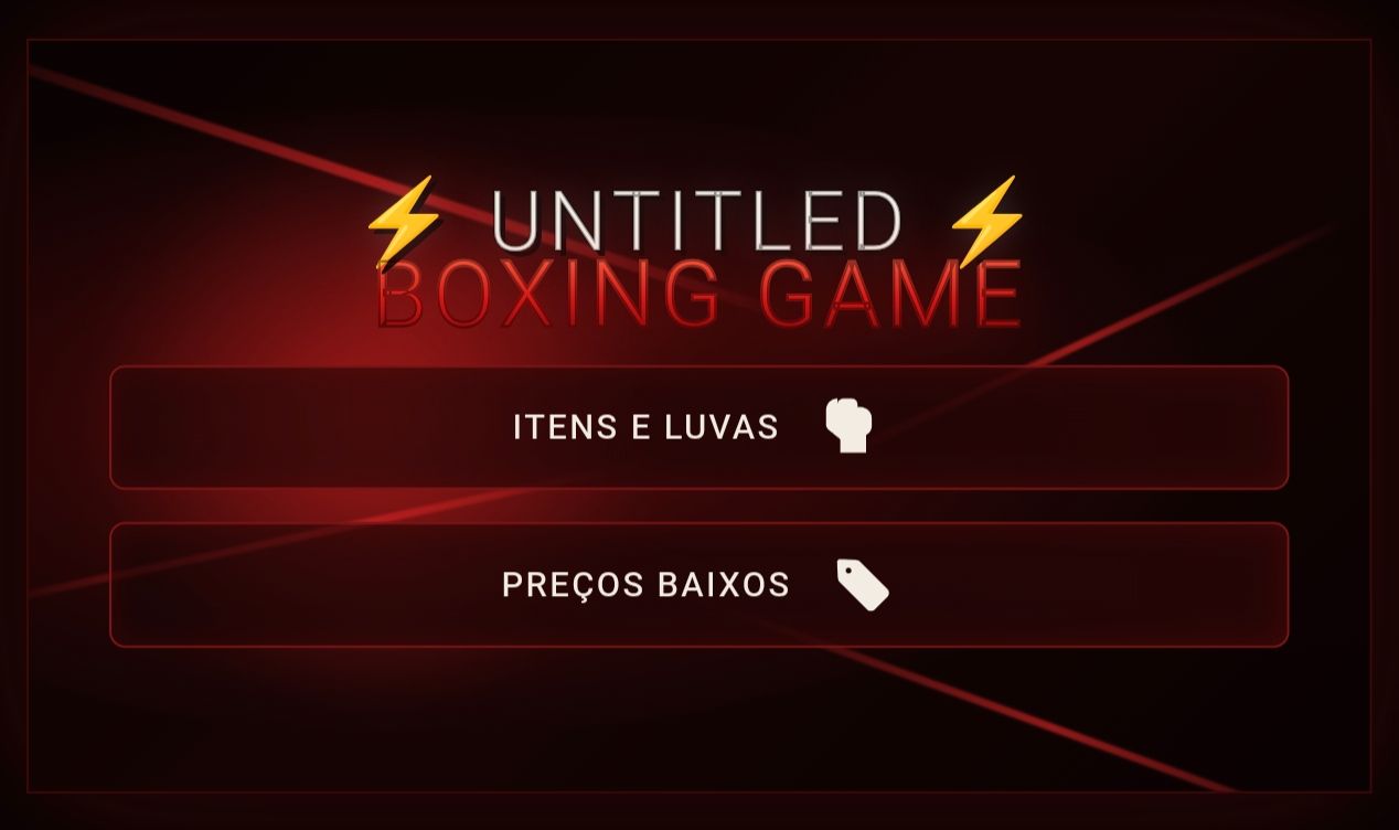 BOXING GAME | JOGO DE BOXE SEM TITULO (ITENS/LUVAS E CONTAS COM ESTILOS