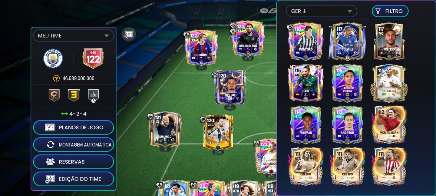 CONTA FC MOBILE 27 GER 122 PERTO DO GER 123 PARA SAIR LOGO! ( PROMOÇÃO !!)
