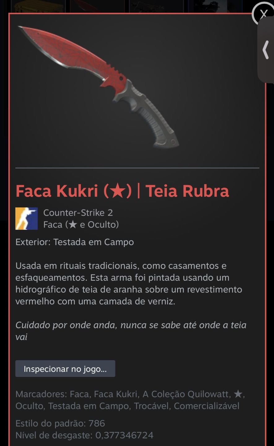 Faca Kukri / Teia Rubra - Testada em campo