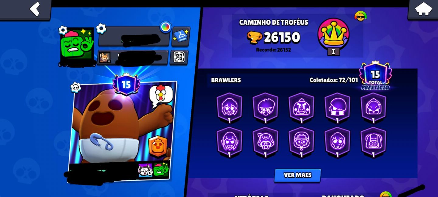 CONTA DE BRAWL STARS 26000 TROFÉUS E DESDE DE 2021!