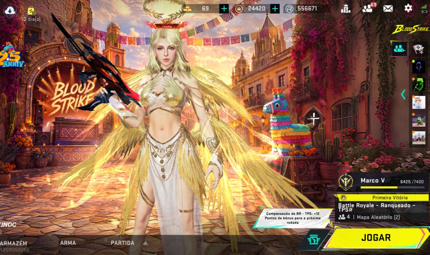 Conta blood strike:contém skins ultra rara