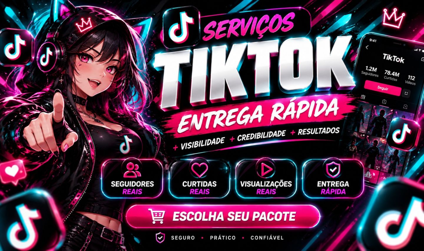 [TIKTOK MAIS POPULAR] SEGUIDORES - LIKES - VIEWS - MENOR PREÇO DO MERCADO!