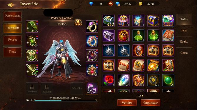 Casal de Guerreiros Lv 36 40k Wartune Ultra (Legend Online Mobile)