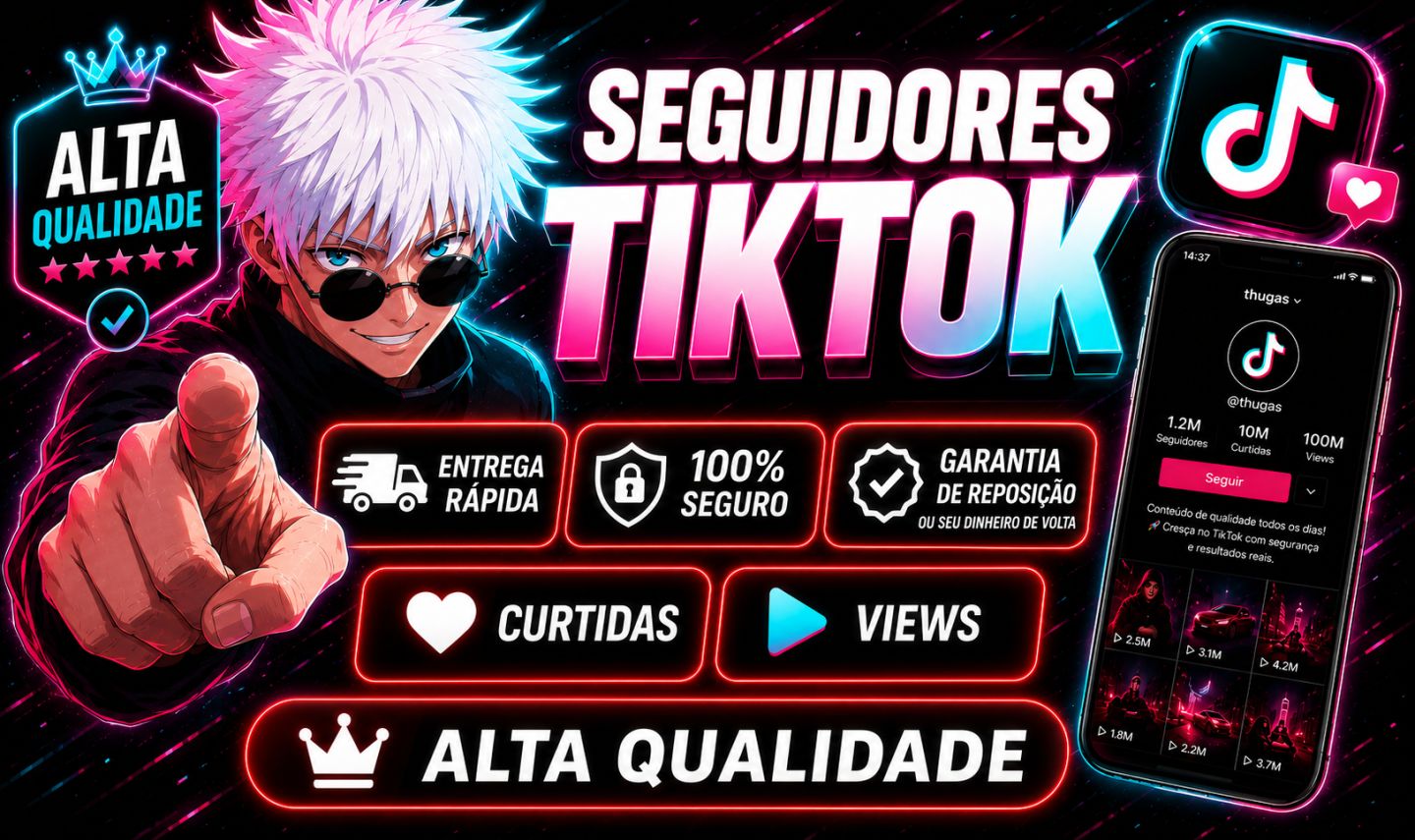 [MENOR PREÇO DO SITE] SEGUIDORES NO TIKTOK, CURTIDAS e VIEWS