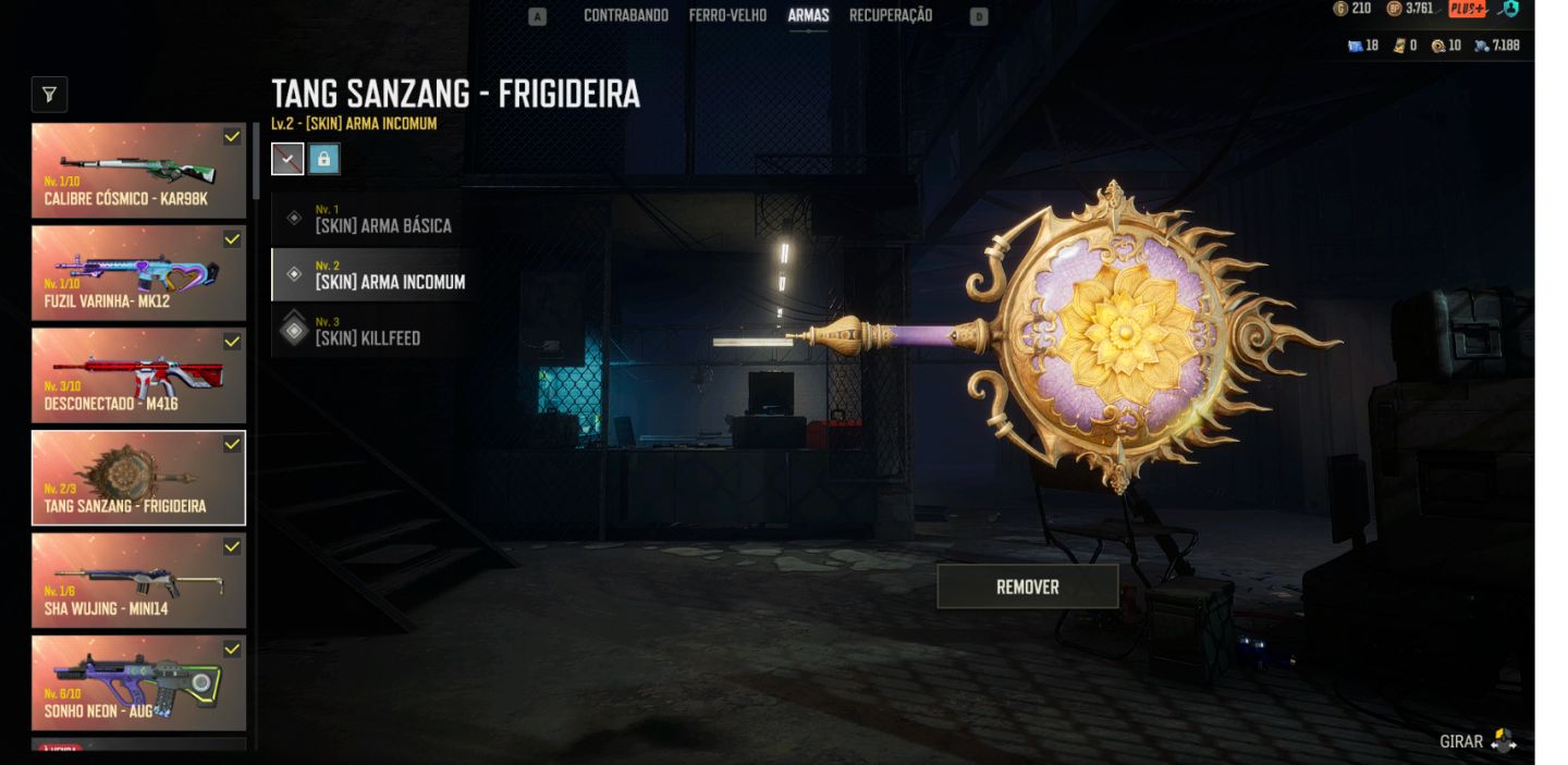 CONTA PUBG 6 PROGRESSIVA