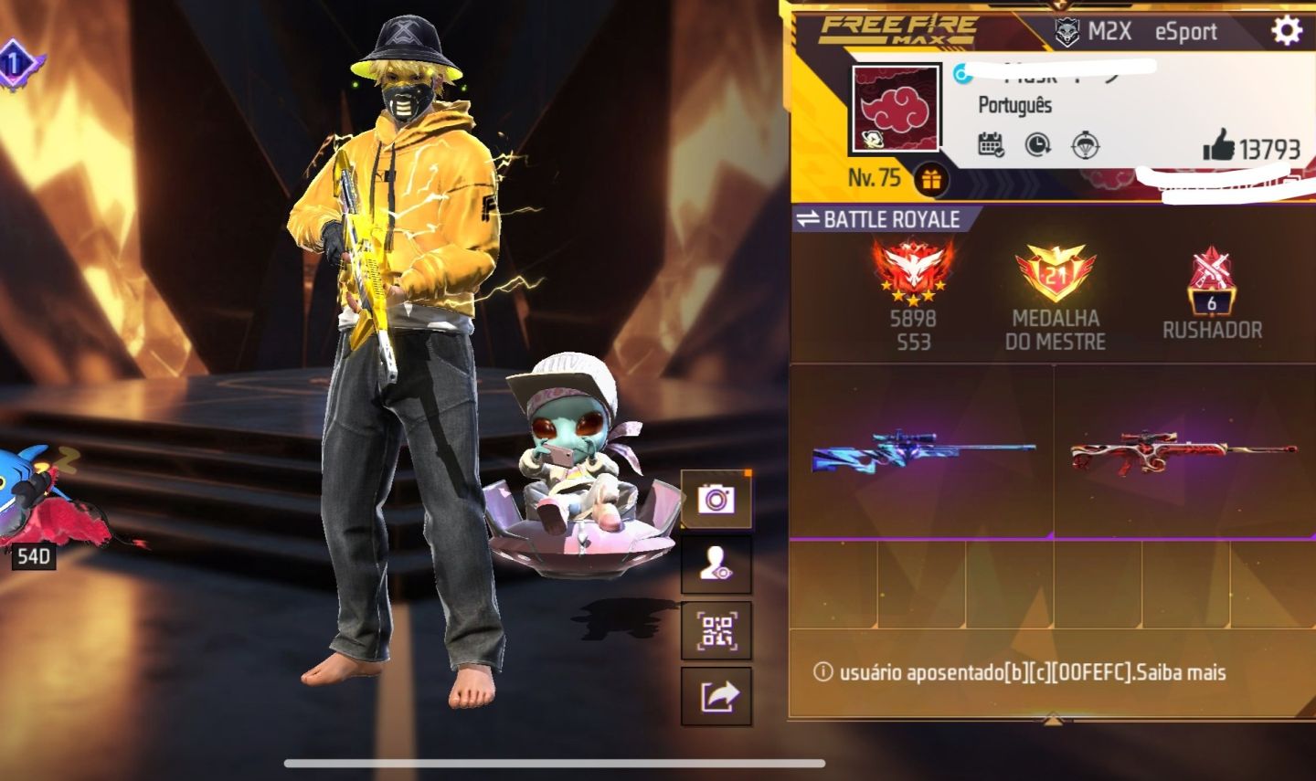 CONTA FREE FIRE ANTIGA E RARA
