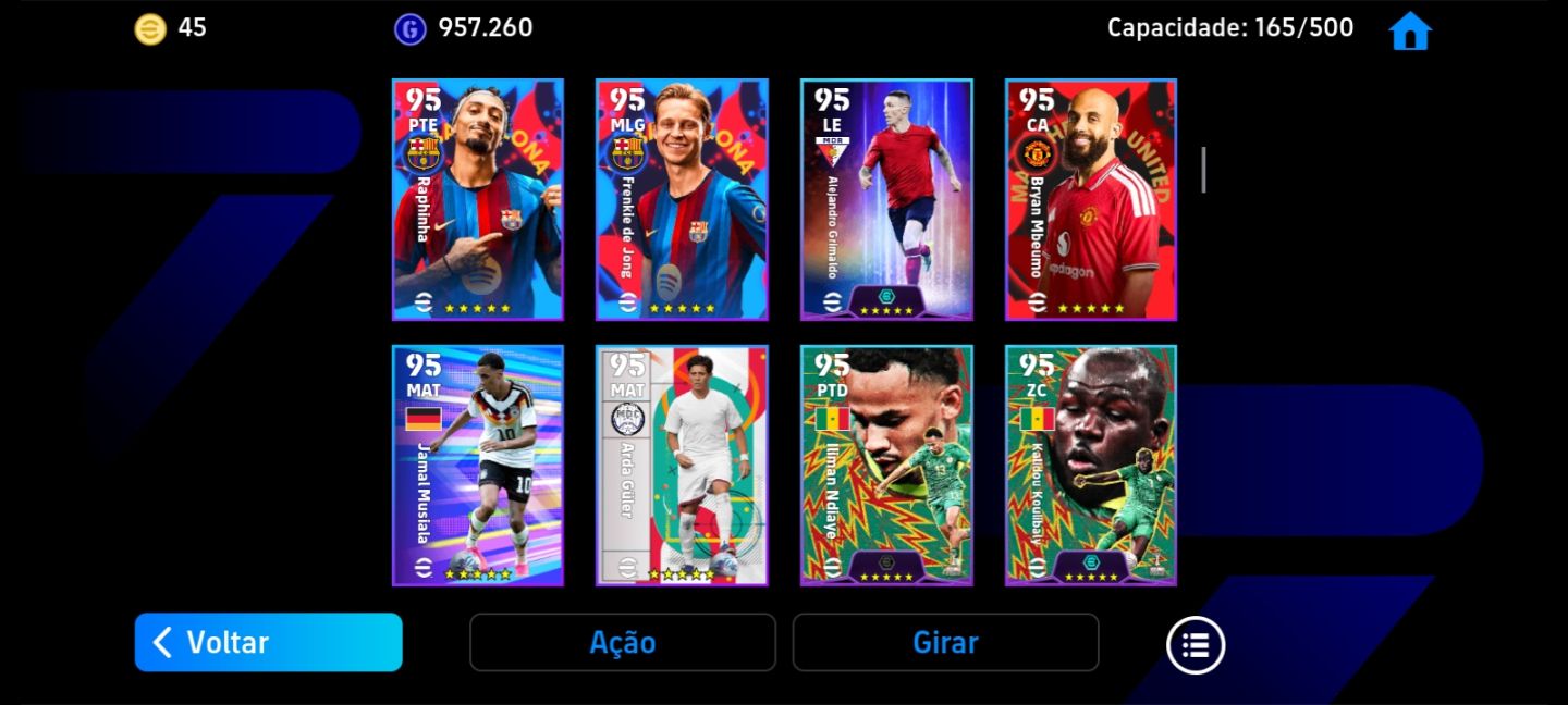 Conta Efootball - Técnico Mourinho ,Messi 104, Luiz Suárez blitz, Goleiro bugado