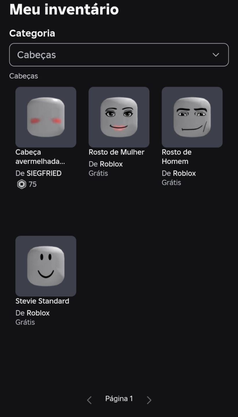 Conta roblox