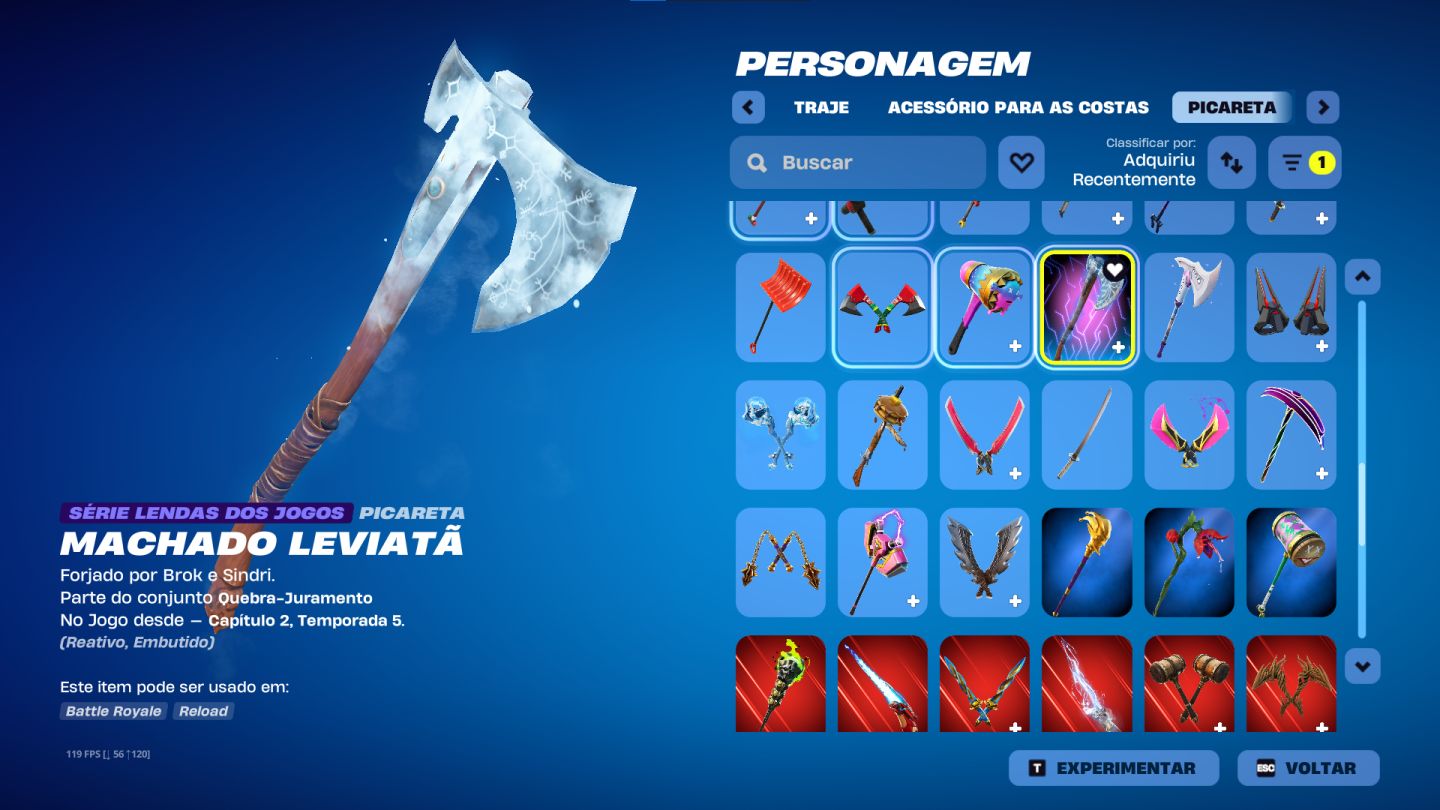 CONTA FORTNITE ANTIGA