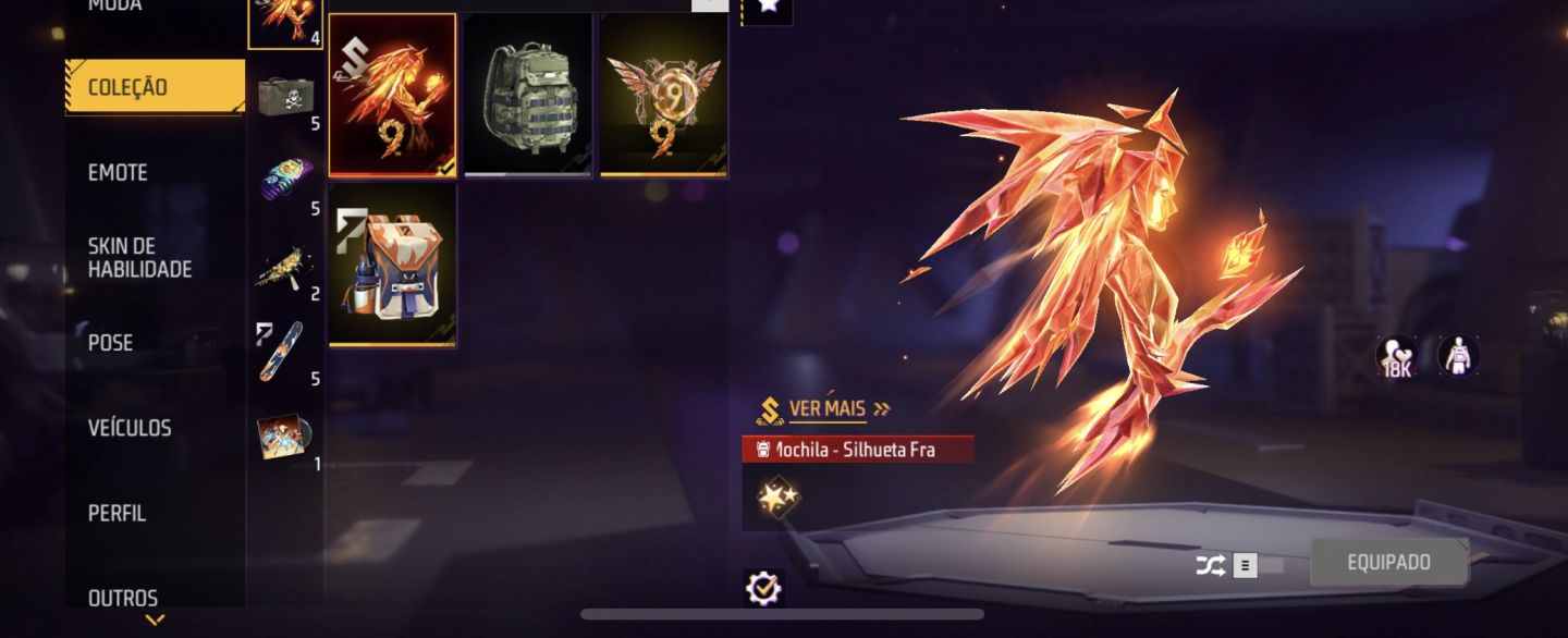 Conta free fire falida