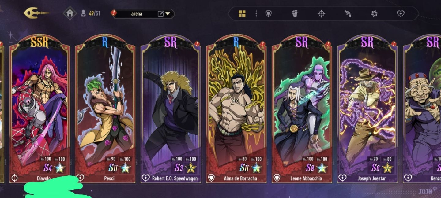 Jojo GS nível 26 conta top no servidor e região