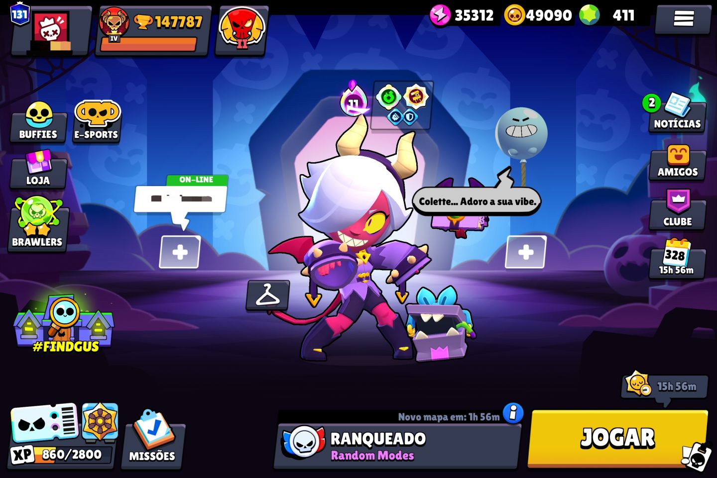 CONTA RARA, 148K TROFEUS +600 SKINS,FAMA ALIEN II, FULL BRAWLERS, FULL BUFFIES