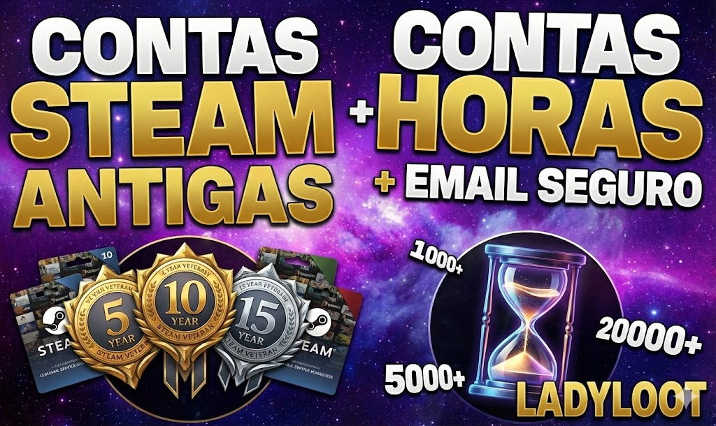 CONTAS STEAM ANTIGAS 20 ANOS + FULL ACESSO | CONTAS 2003 | MOEDAS CS2