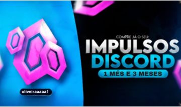 IMPULSOS NO SEU SERVIDOR DISCORD-BOOST IMPULSO 1/3 MÊS GARANTIA DOS DIAS
