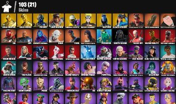 Conta Fortnite 103 Skins | Naruto Full, Gojo, Ichigo, Peter Griffin e Gold Midas