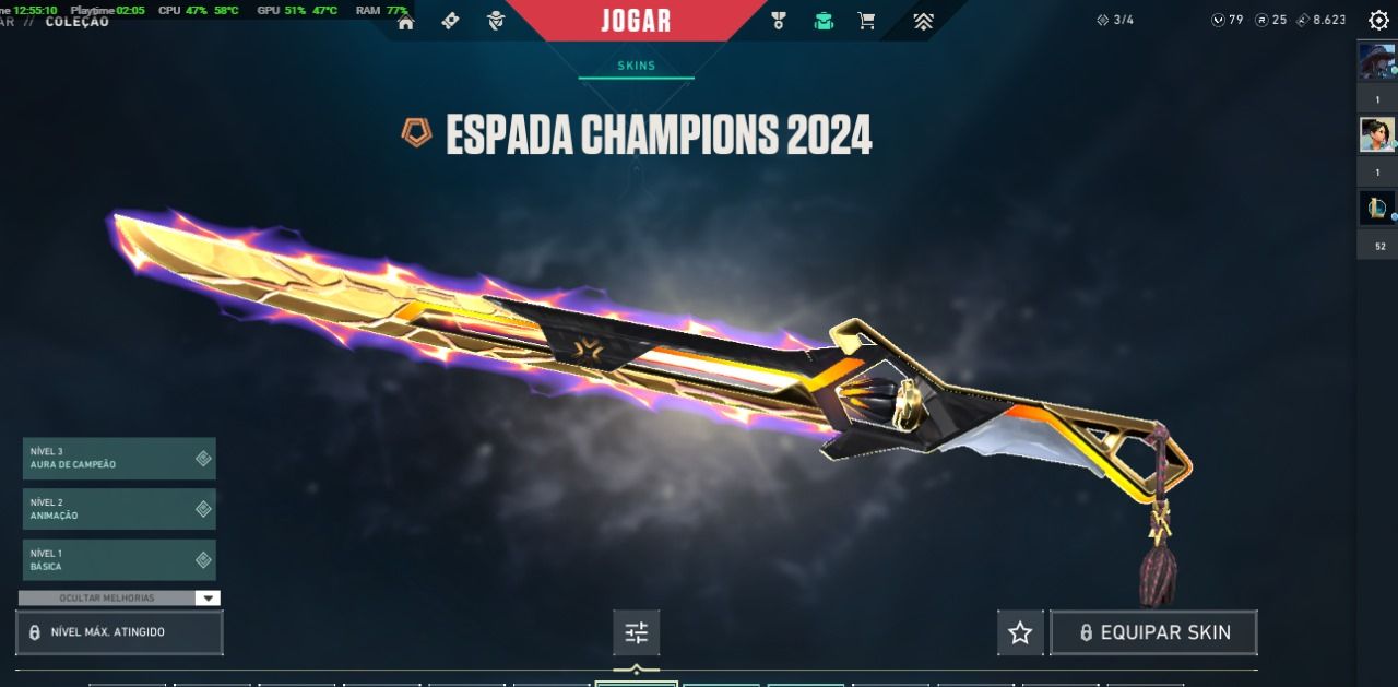 Conta de valorant com muitas skins pra sair rápido( barato demais )