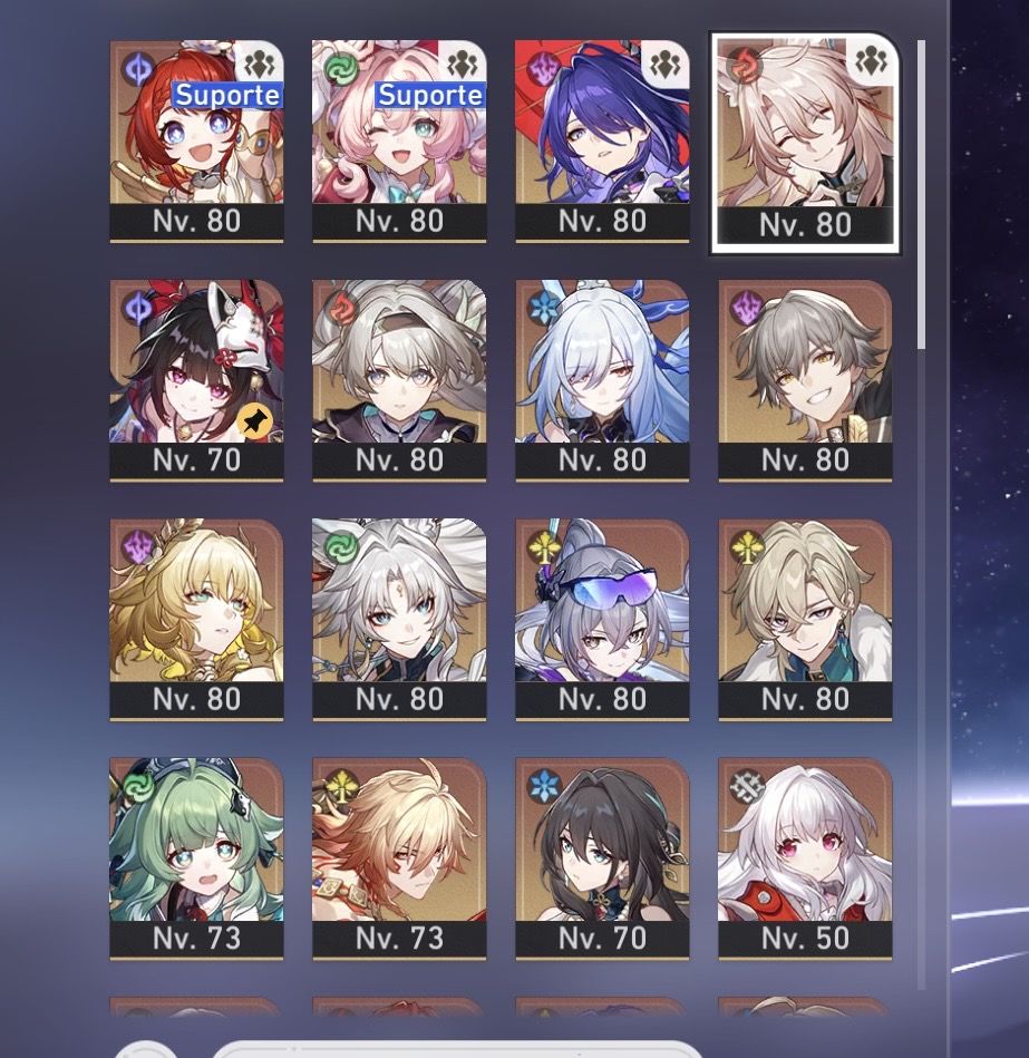 Conta honkai star hail 14 limitados