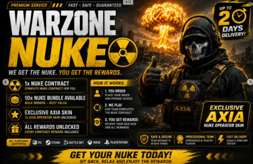 SERVIÇO DE NUKE WARZONE RÁPIDO E FÁCIL PEGUE SUA NUKE NO WARZONE HOJE!
