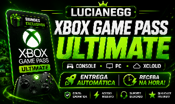 XBOX GAME PASS ULTIMATE | CONSOLE, PC E XCLOUD | ENTREGA AUTOMÁTICA + BRINDES