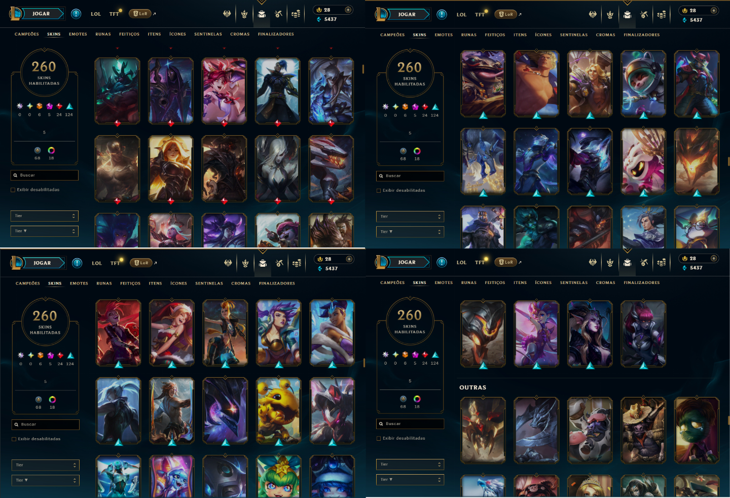 6 SKINS ULTIMATE | NIVEL 309 | GOLD III | 6 SKINS ULTIMATE | 260 SKINS NO TOTAL