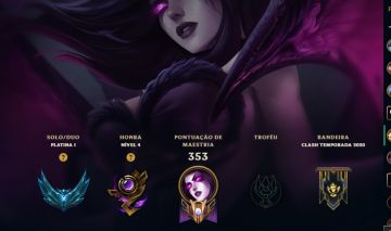 Level 356/ 176 FRAGMENTO de skins/ Platina 1 / Full Acesso / Todos Champ