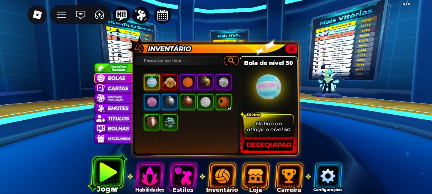 CONTA ROBLOX LENDAS DO VÔLEI | VOLLEYBALL LEGENDS | MURDER MYSTERY 2 | MM2