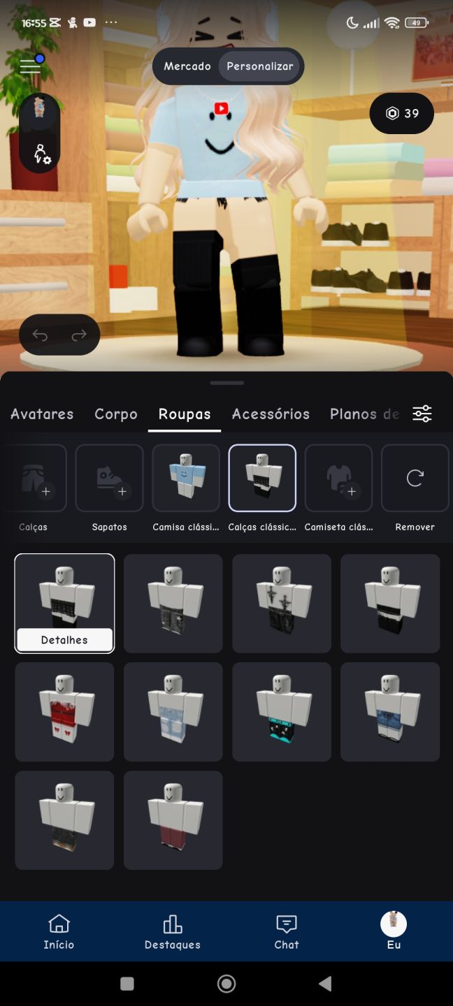 Conta de Roblox