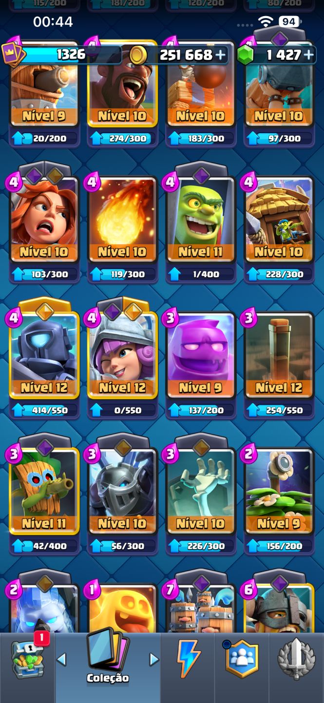 CONTA DE BRAWL STARS + CLASH ROYALE UPADAS
