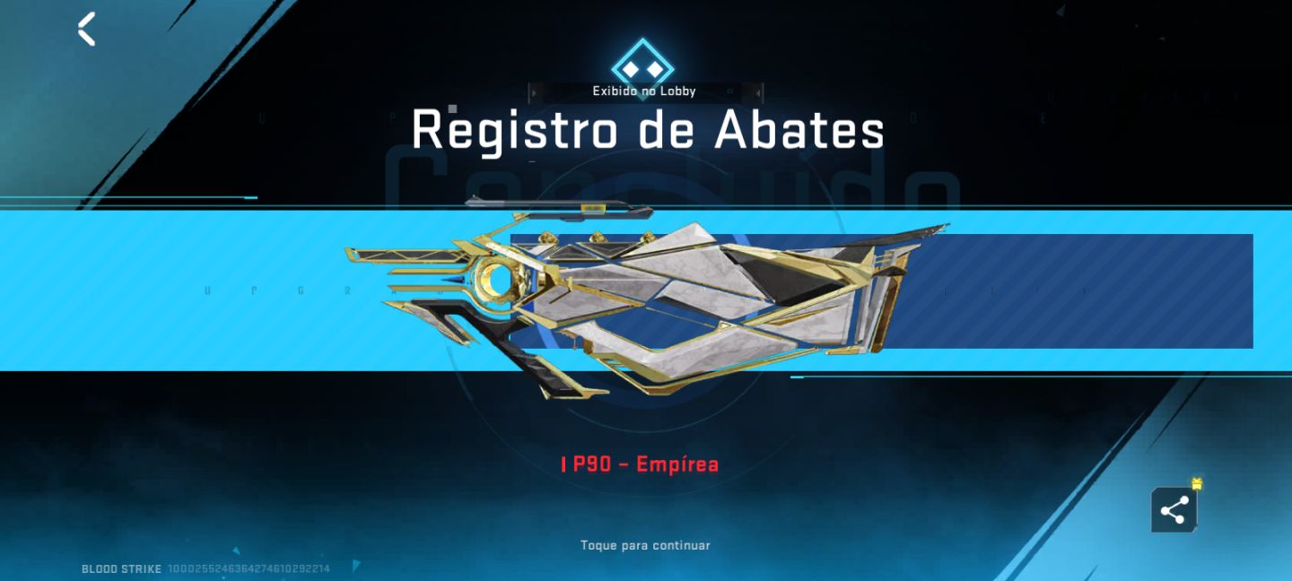 CONTA DE BLOOD STRIKE COM P90 EMPIRIA + AK-47 TERROR NOTURNO + CURATIVO!