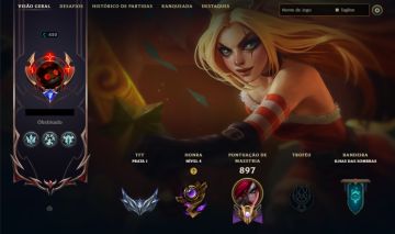 Conta de 2016 - lvl 620 - skins de diversos tiers e muitos cosméticos do TFT