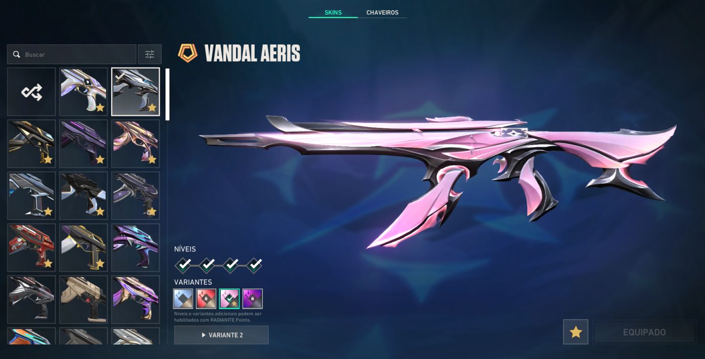 CONTA VALORANT VÁRIAS SKINS (CHAMPIONS 2025 e 2026, AERIS, FLORETÉREA E MT MAIS)