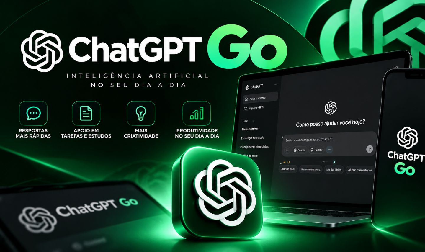 CHAT GPT 5 PLUS GO (LINK MENSAL)