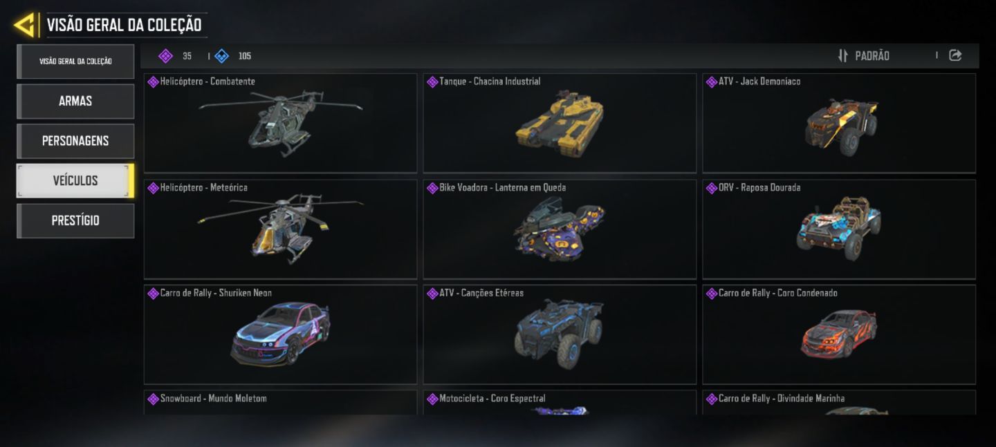 CONTA HIGH-END COD MOBILE | 6 MÍTICAS + 4 PERSONAGENS MÍTICOS | 3 PRESTÍGIO
