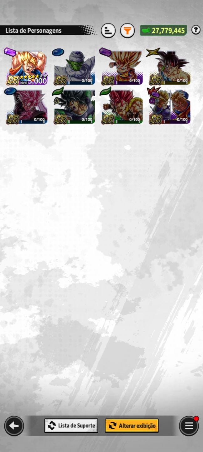 Conta com Novo UL GOku e Vegeta com 14estrelas,LR Vegeto e Ultra Majin Vegeta!!!