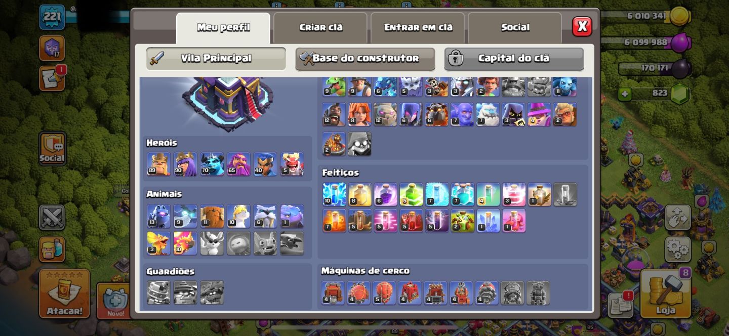 CONTA DE CLASH ROYALE/ OF CLANS/ HAY DAY