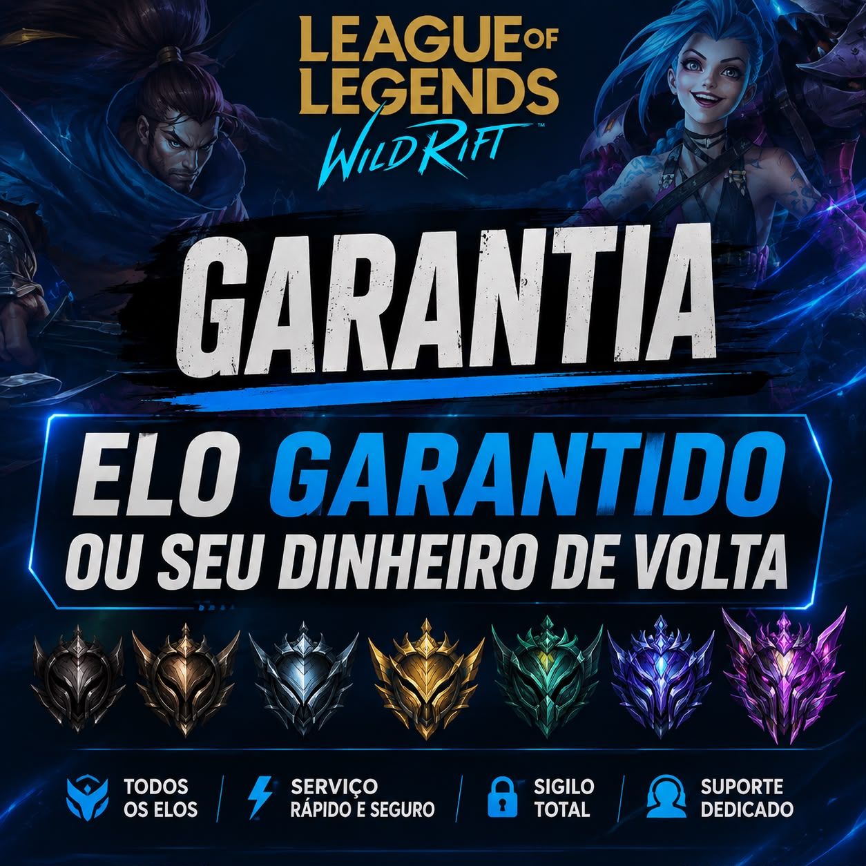 Elojob Wild Rift venha subir rapidamente seu elo!