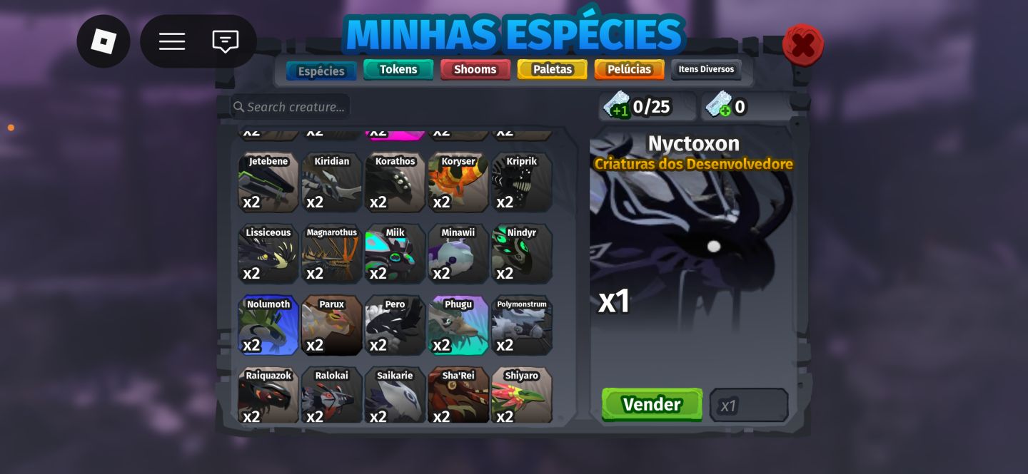 Varias criaturas do creatures of sonaria! Varias especies e custo beneficio