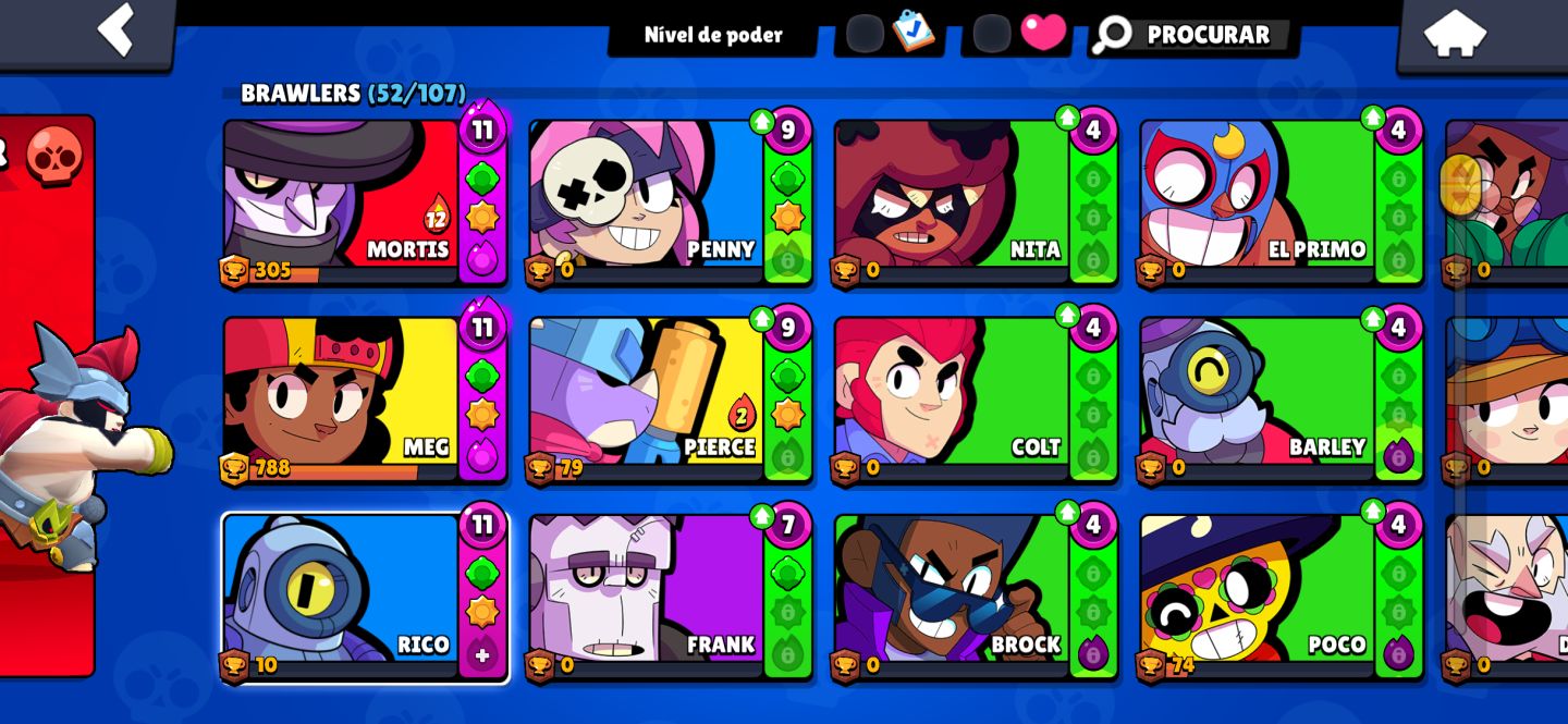 Conta Brawl Stars Antiga com Skins raras, mortis hockey