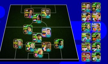 Conta Efootbal 3250 com Fichas Editadas, Suarez, Cruif, Pele e Outros