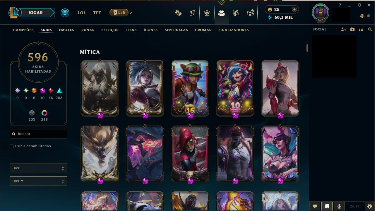 Conta league of legends ( ESMERALDA 1 )