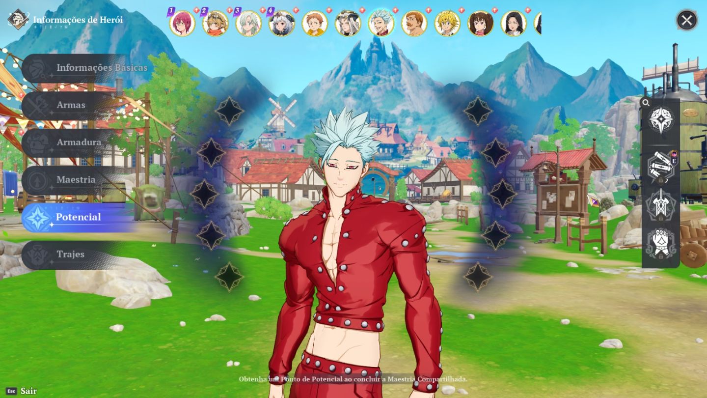 Conta muito boa para quem ta começando agora: Gowther, meliodas, ban, elisabeth