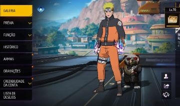 CONTA COM NOVA SKIN DO NARUTO!!! CONTA SUPER GEMADA
