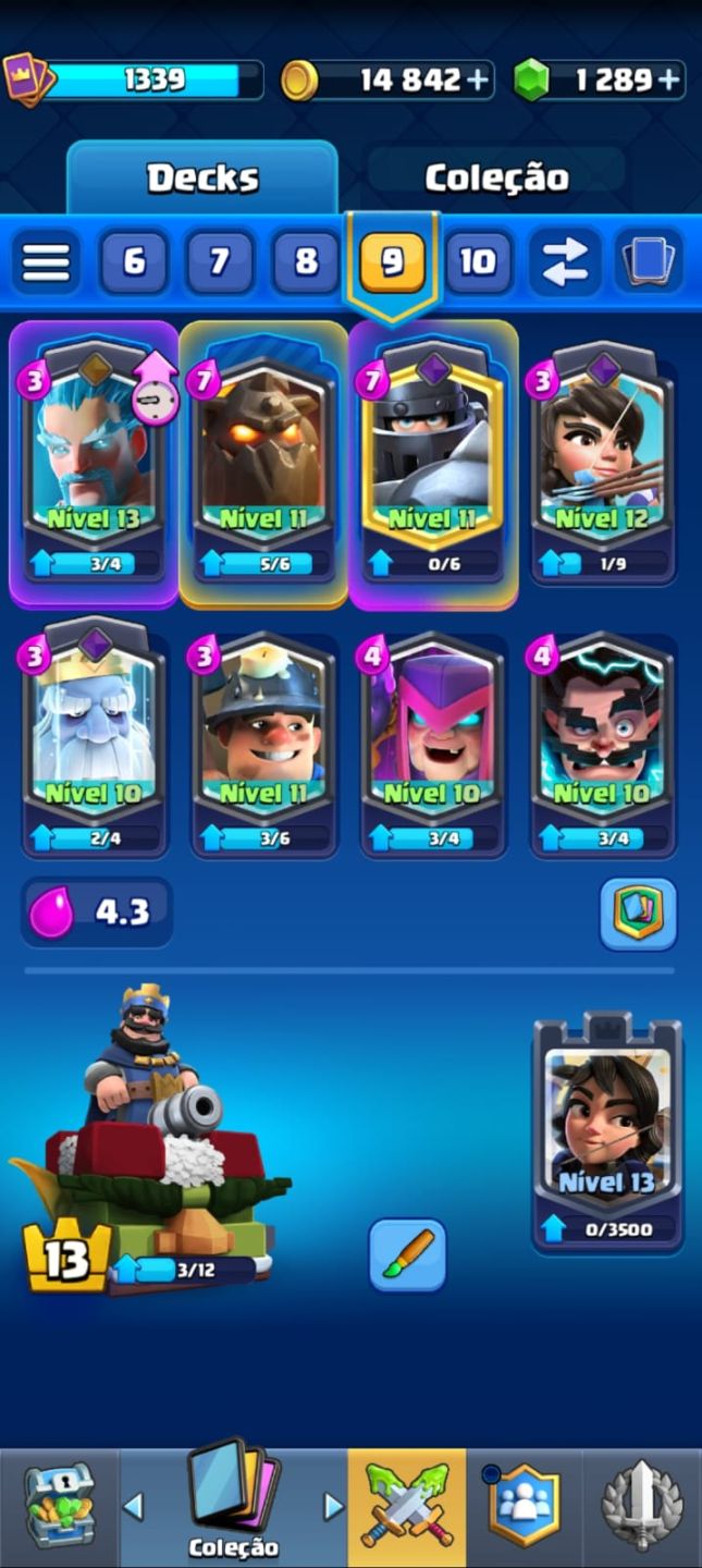 CONTA DE CLASH ROYALE 7K DE TROFÉUS