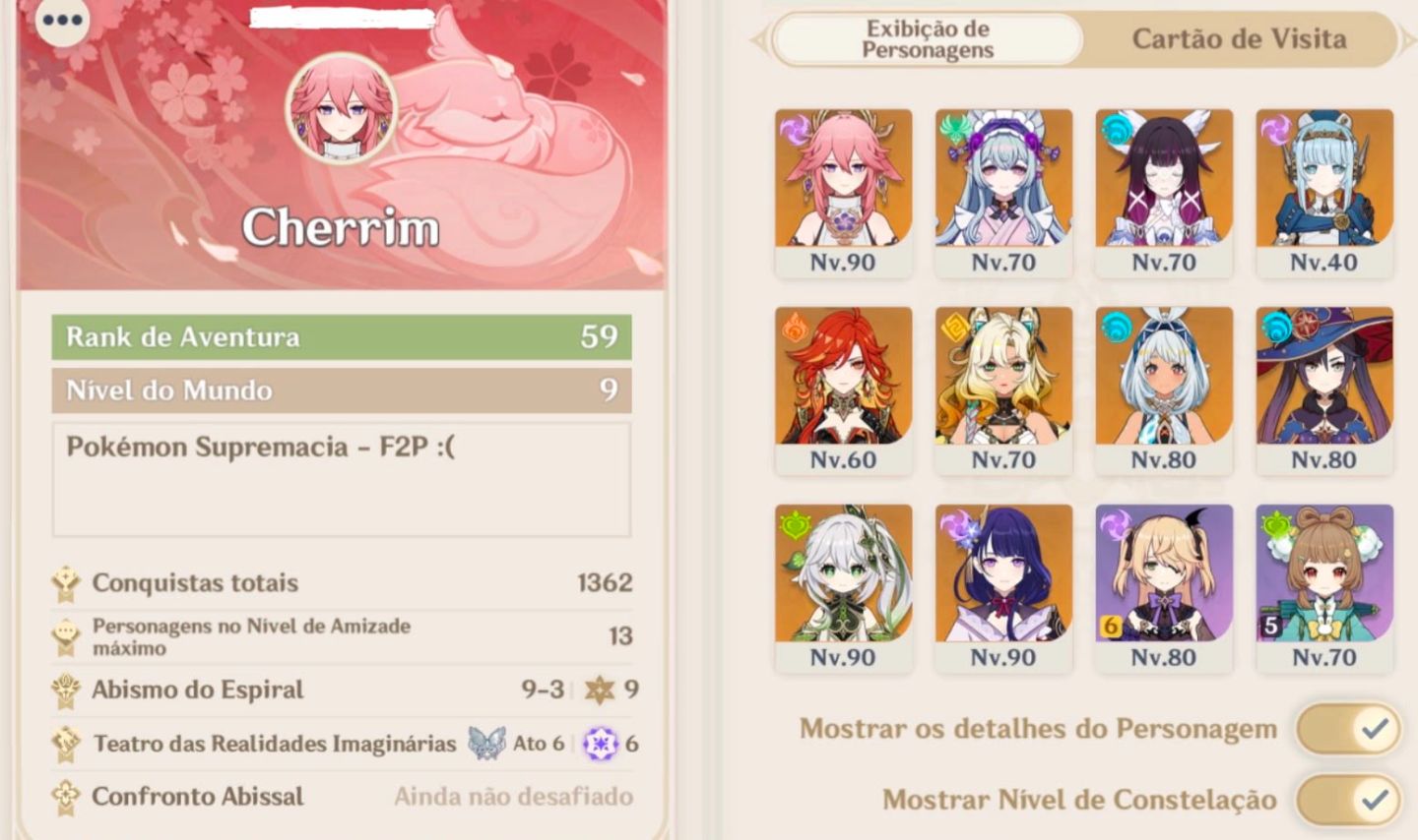 Conta Endgame! Skirk, Mavuika, Yae MIko, Nahida e Raiden Full Build!