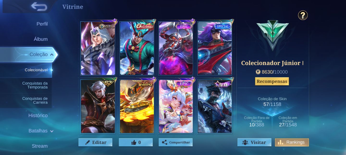 Conta Rara Antiga de MLBB