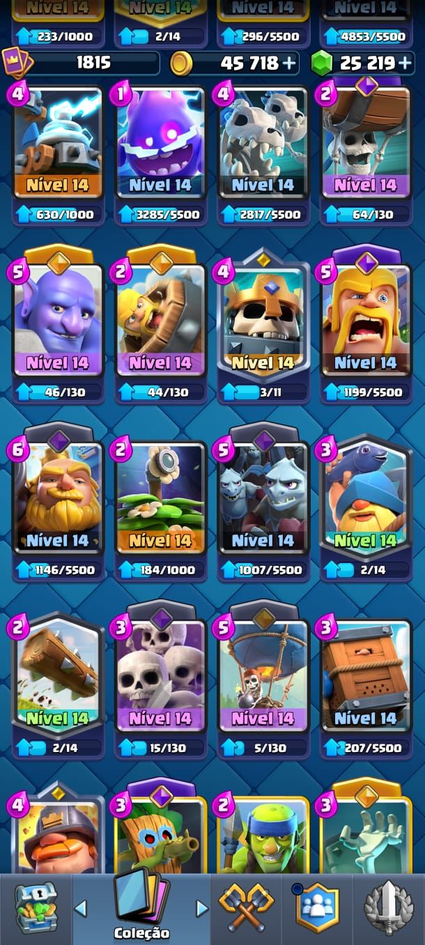 Conta Clash Royale, 12500 de Troféu, Mais de 24mil em gema.