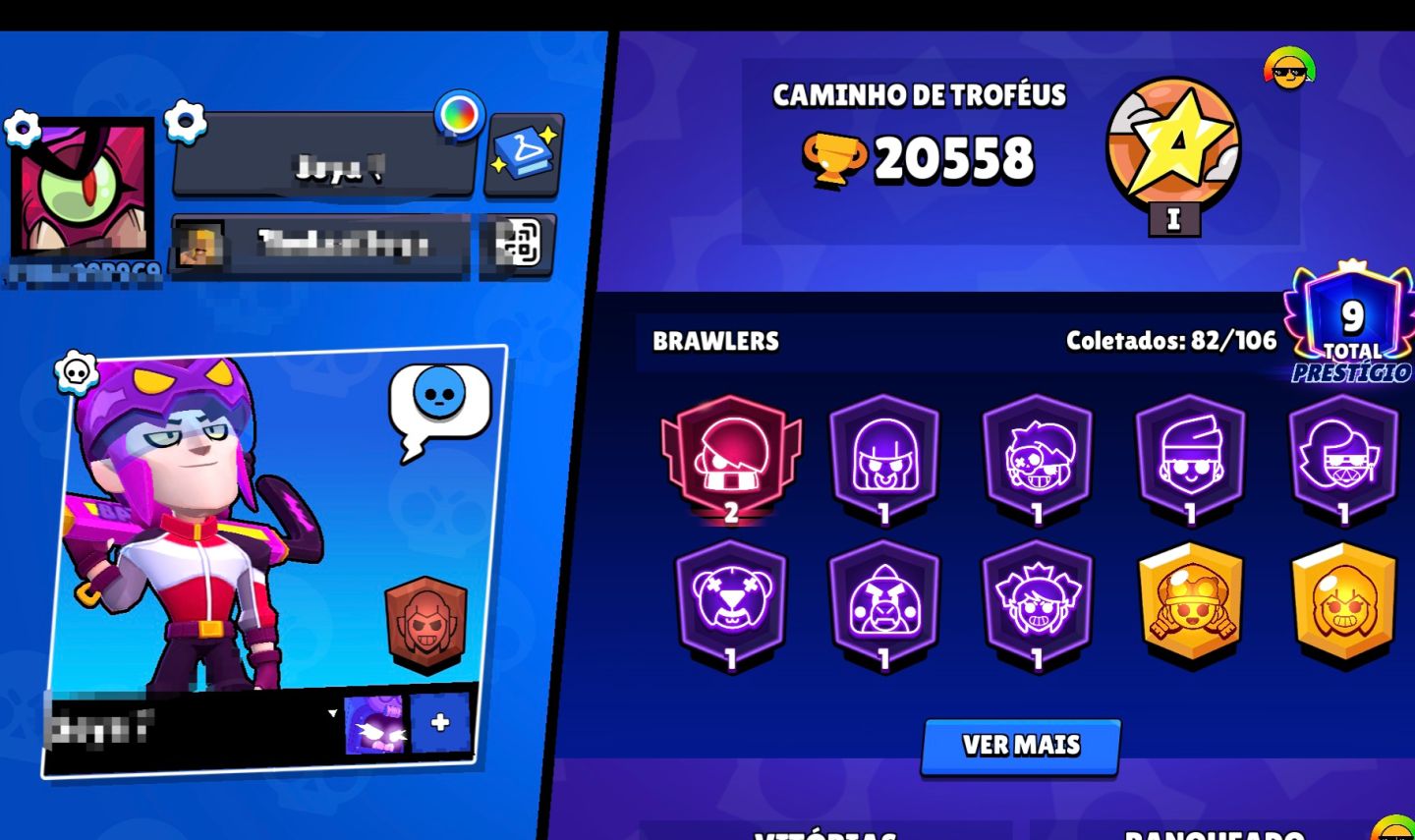Conta de brawl stars com 20k de trofeus pra sair hoje !!!