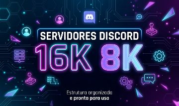 Combo de servidores Discord: 16k + 8k